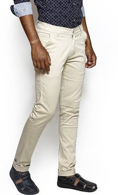 Bdow Fashion Collection Slim Men's Beige, Yellow Jeans