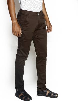Bdow Fashion Collection Slim Men's Brown, Yellow Jeans