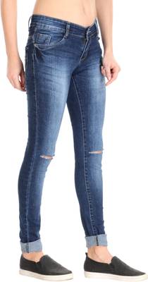 f fungus Slim Women's Blue Jeans