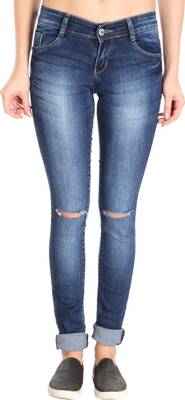f fungus Slim Women's Blue Jeans