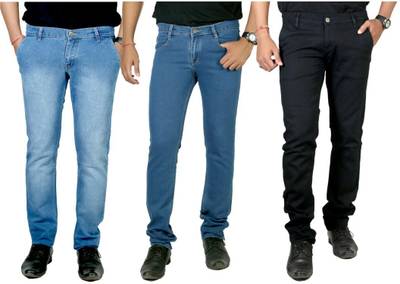atLast Regular Men's Multicolor Jeans