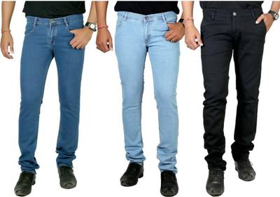 atLast Regular Men's Multicolor Jeans