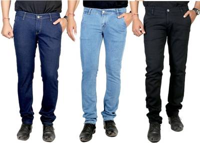 atLast Regular Men's Multicolor Jeans