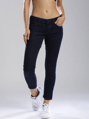 HRX by Hrithik Roshan Skinny Women's Blue Jeans