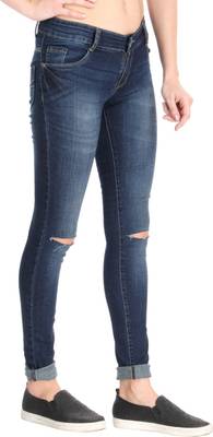 f fungus Slim Women's Blue Jeans