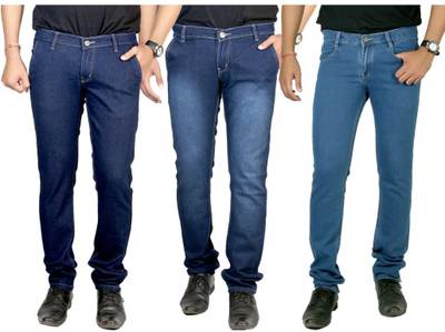 atLast Regular Men's Multicolor Jeans