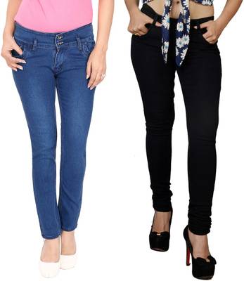 NJ's Slim Women's Multicolor Jeans