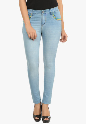 

Fashion Cult Slim Women Blue Jeans, Light blue