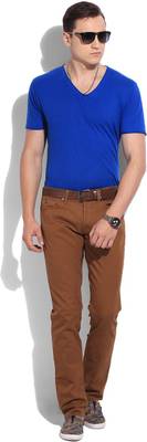 GAS Straight Fit Men's Brown Jeans