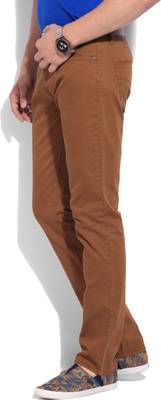 GAS Straight Fit Men's Brown Jeans