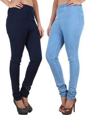 Danbro Slim Women's Light Blue, Dark Blue Jeans