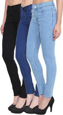 Cotton Fab Slim Women's Black, Blue, Light Blue Jeans