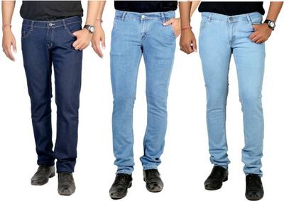 atLast Regular Men's Multicolor Jeans