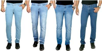 atLast Regular Men's Multicolor Jeans