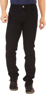 Masterly Weft Slim Men Black Jeans