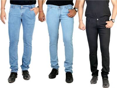 atLast Regular Men's Multicolor Jeans