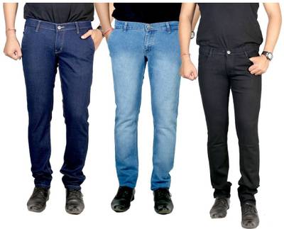 atLast Regular Men's Multicolor Jeans