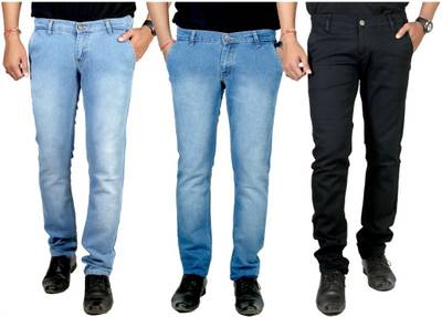 atLast Regular Men's Multicolor Jeans