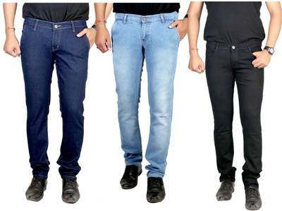 atLast Regular Men's Multicolor Jeans