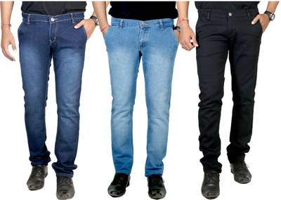 atLast Regular Men's Multicolor Jeans