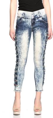 Fasnoya Skinny Women's Green, Yellow Jeans