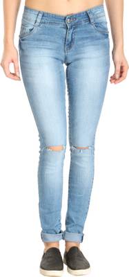 f fungus Slim Women's Blue Jeans