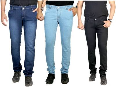 atLast Regular Men's Multicolor Jeans