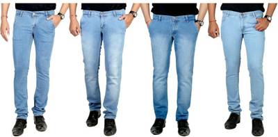 atLast Regular Men's Multicolor Jeans