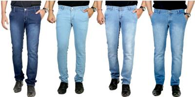 atLast Regular Men's Multicolor Jeans