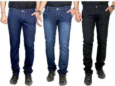 atLast Regular Men's Multicolor Jeans