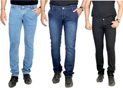 atLast Regular Men's Multicolor Jeans