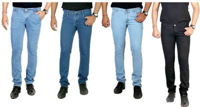 atLast Regular Men's Multicolor Jeans