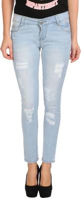 f fungus Slim Women's Blue Jeans