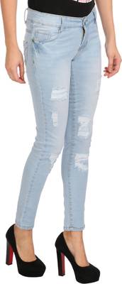 f fungus Slim Women's Blue Jeans