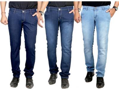atLast Regular Men's Multicolor Jeans