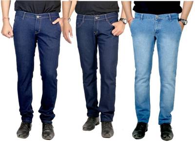 atLast Regular Men's Multicolor Jeans