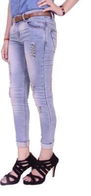 Adhaans Skinny Women's Light Blue Jeans