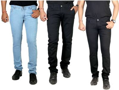 atLast Regular Men's Multicolor Jeans