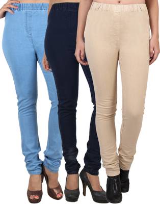 Danbro Slim Women's Light Blue, Beige, Dark Blue Jeans