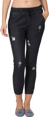 Chumbak Regular Women's Black Jeans
