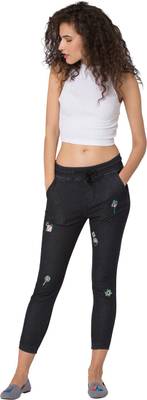 Chumbak Regular Women's Black Jeans