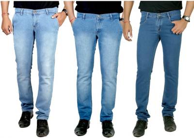 atLast Regular Men's Multicolor Jeans