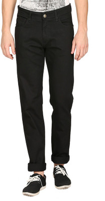 Masterly Weft Slim Men Black Jeans