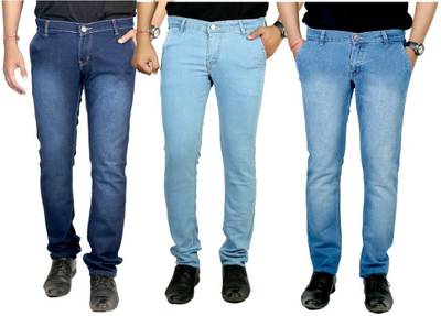 atLast Regular Men's Multicolor Jeans