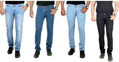 atLast Regular Men's Multicolor Jeans