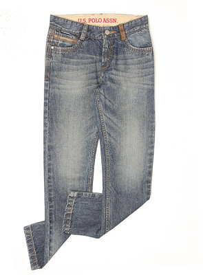 

US Polo Kids Slim Boys Blue Jeans, Medium blue