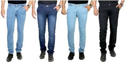 atLast Regular Men's Multicolor Jeans