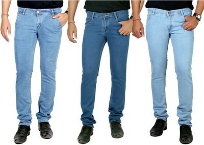 atLast Regular Men's Multicolor Jeans
