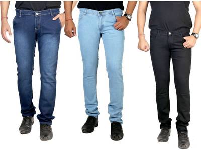 atLast Regular Men's Multicolor Jeans