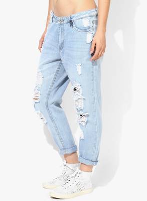 Only Relaxed Women's Light Blue Jeans